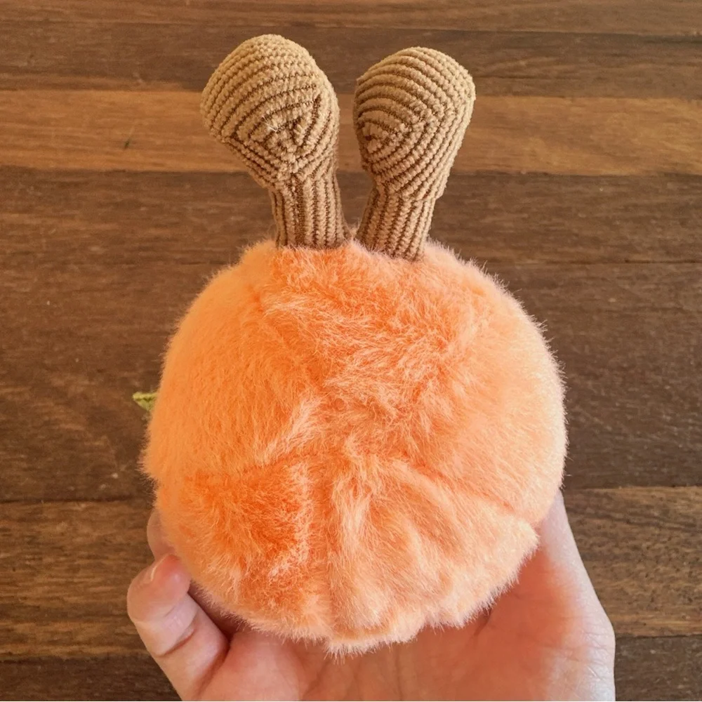 Cute Peach Plush Keychain Bag Charm Kawaii Soft Fruit Plushie Gift New